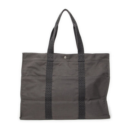 Hermes Her Line Tote Gray Toile Ash