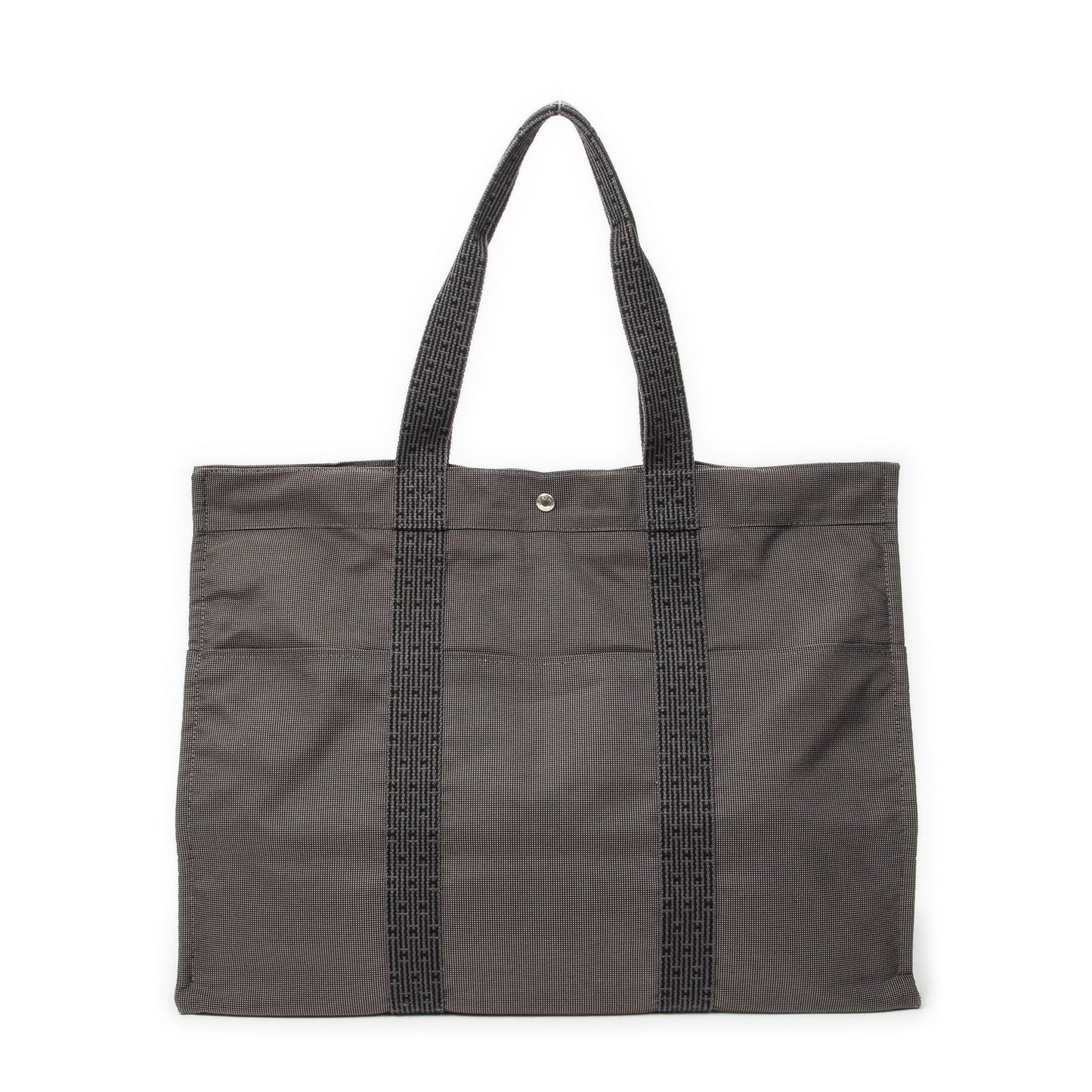 Hermes Her Line Tote Gray Toile Ash — view 5