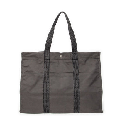 Hermes Her Line Tote Gray Toile Ash — view 5