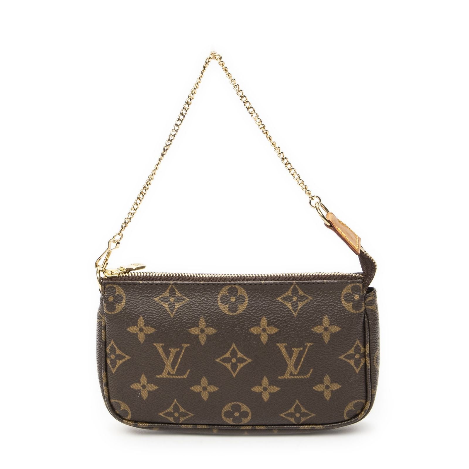 Louis Vuitton Mini Pochette Brown Monogram Canvas Pouch — view 5