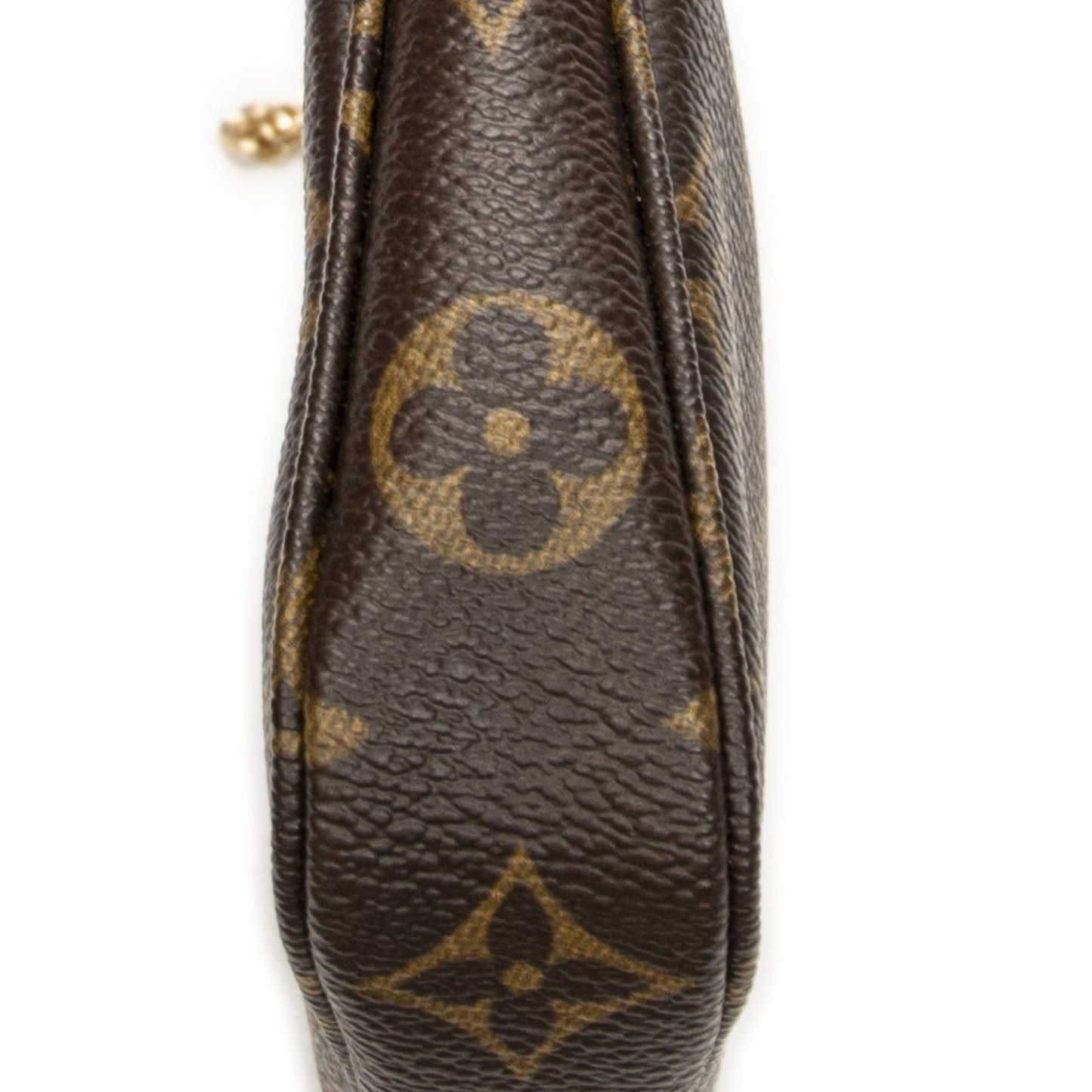 Louis Vuitton Mini Pochette Brown Monogram Canvas Pouch — view 7