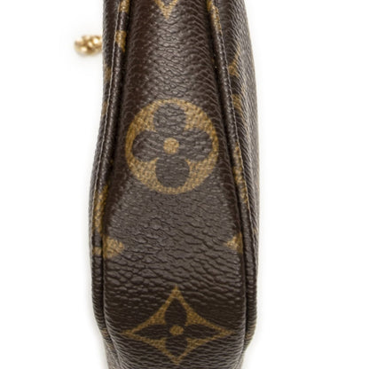 Louis Vuitton Mini Pochette Brown Monogram Canvas Pouch — view 7