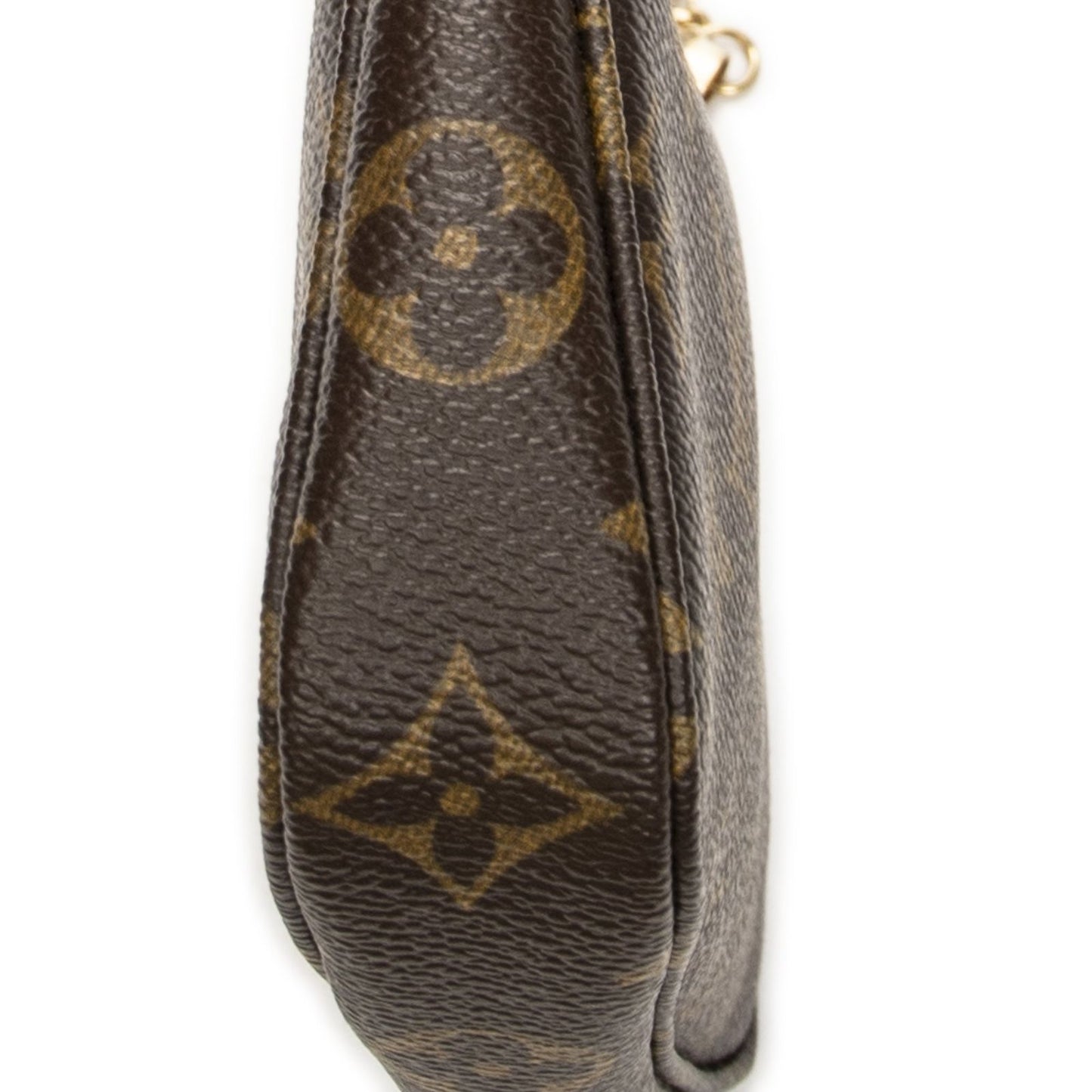 Louis Vuitton Mini Pochette Brown Monogram Canvas Pouch — view 8