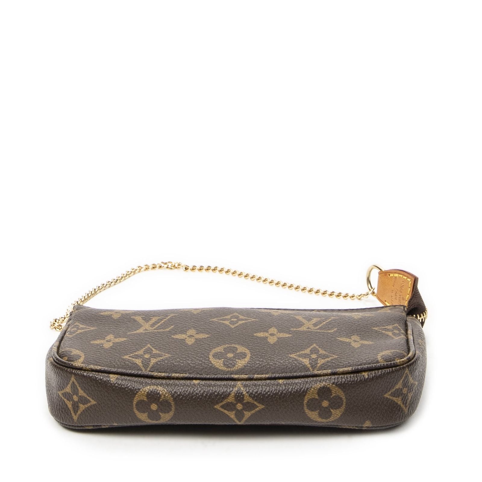 Louis Vuitton Mini Pochette Brown Monogram Canvas Pouch — view 6