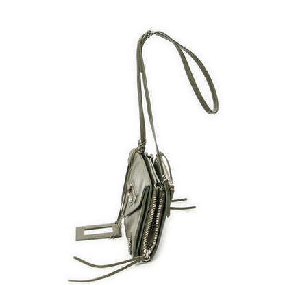 Balenciaga Xs Papier Zip Around Triple Olive Green Calfskin Leather Handbag — view 3