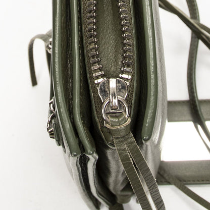 Balenciaga Xs Papier Zip Around Triple Olive Green Calfskin Leather Handbag — view 8