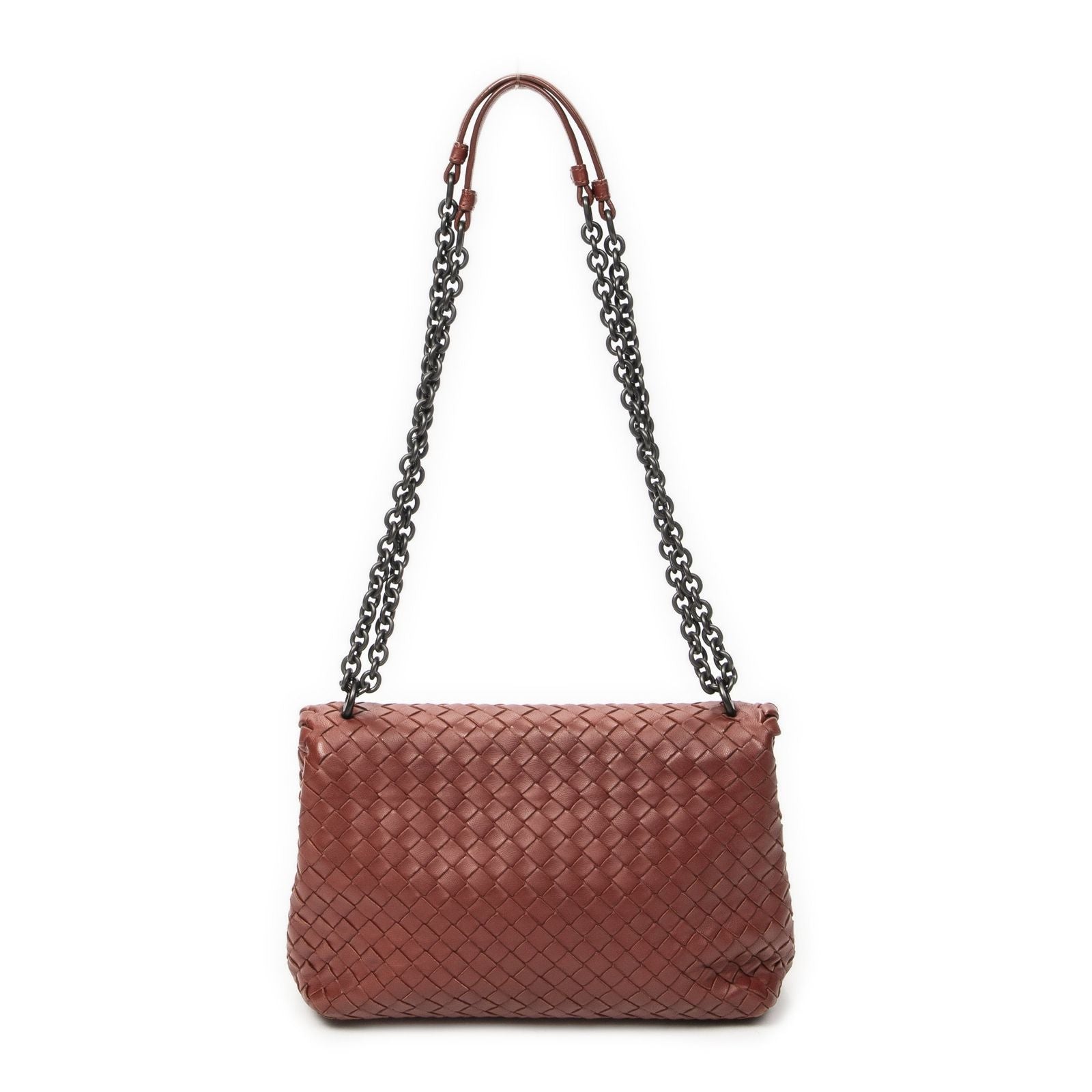 Bottega Veneta Small Orimi Pier Brown Intrecciato Leather Messenger Bag — view 5
