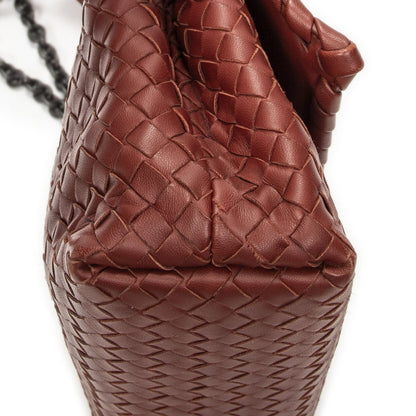 Bottega Veneta Small Orimi Pier Brown Intrecciato Leather Messenger Bag — view 7