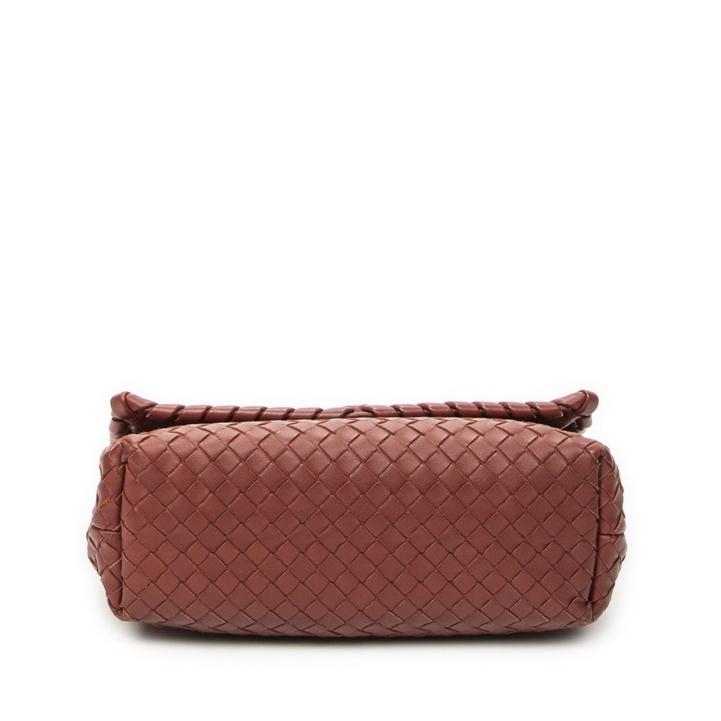 Bottega Veneta Small Orimi Pier Brown Intrecciato Leather Messenger Bag — view 6