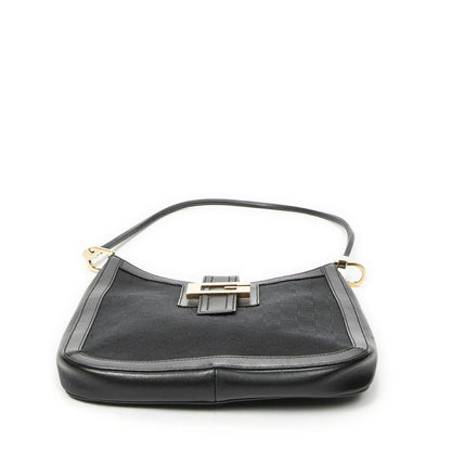 Gucci Shoulder Bag Black GG Canvas — view 6