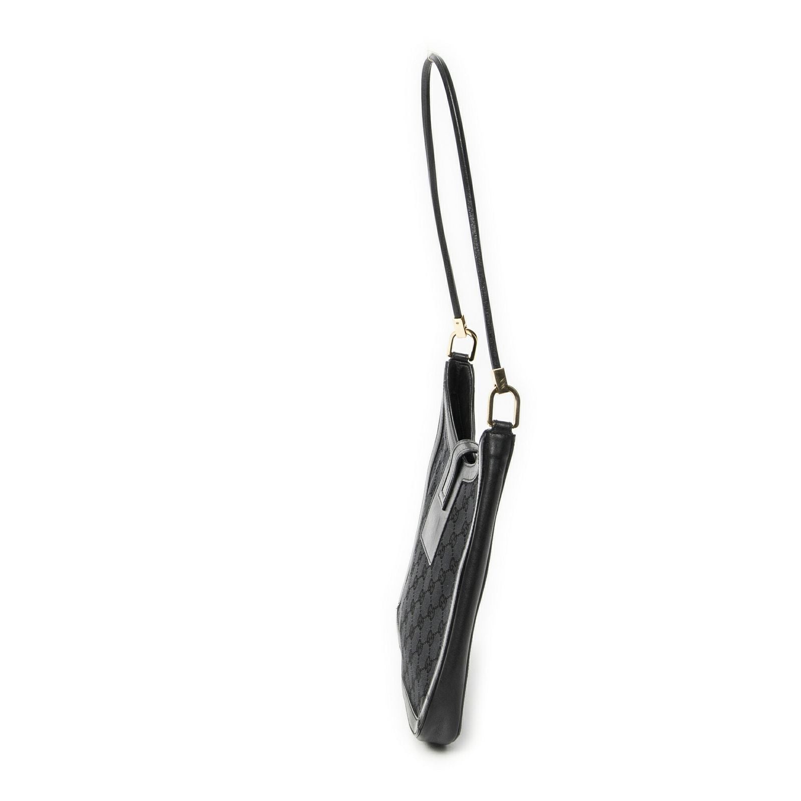 Gucci Shoulder Bag Black GG Canvas — view 4