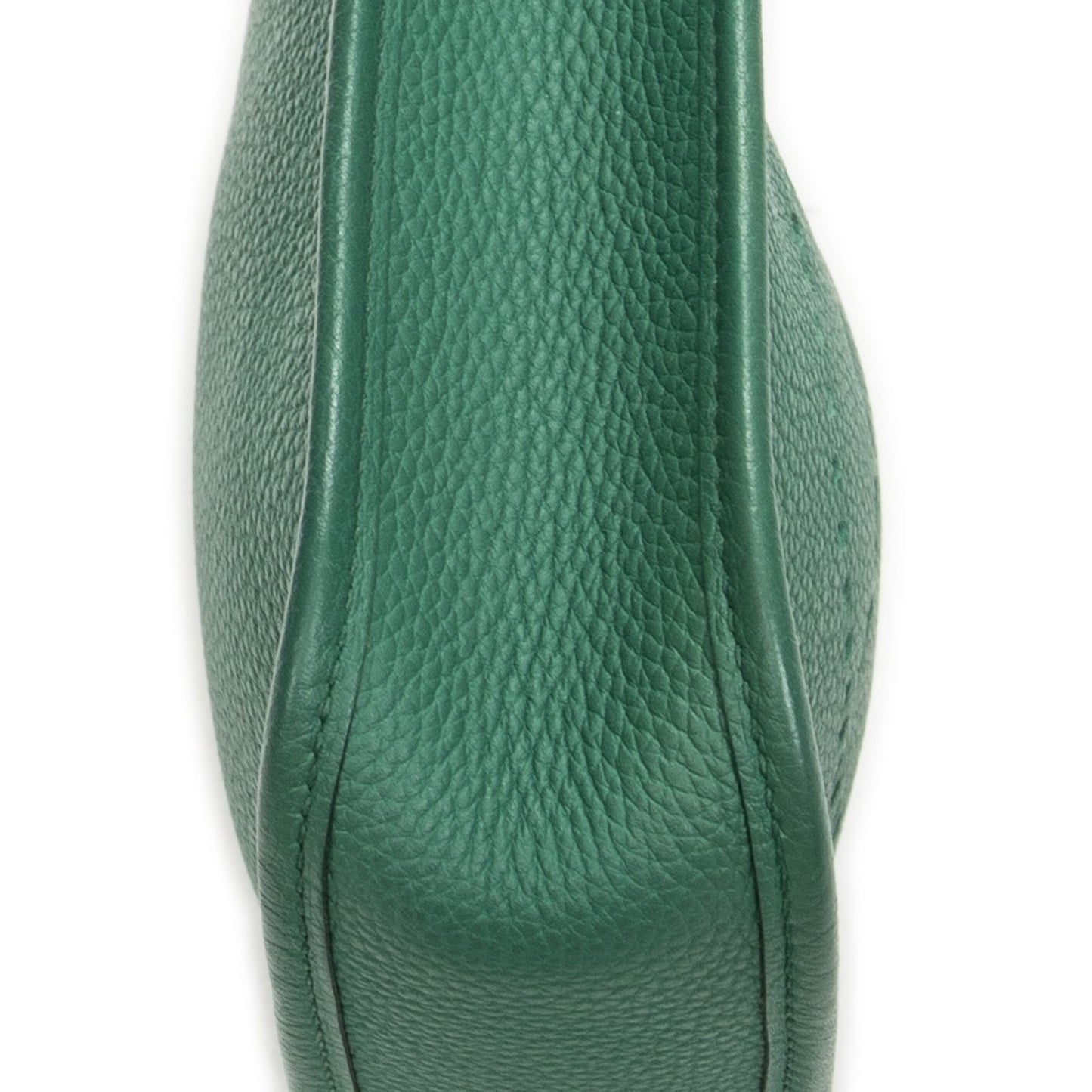 Hermes Evelyne Green Clemence Leather Messenger Bag — view 7