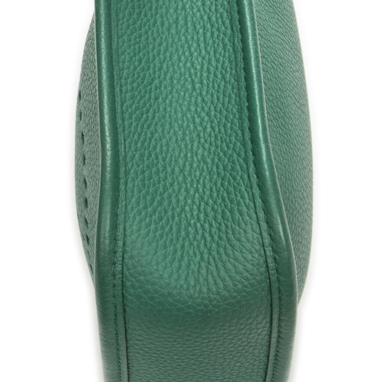 Hermes Evelyne Green Clemence Leather Messenger Bag — view 8