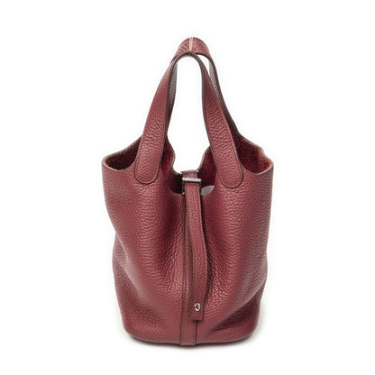 Hermes Picotin Rouge Clemence Leather