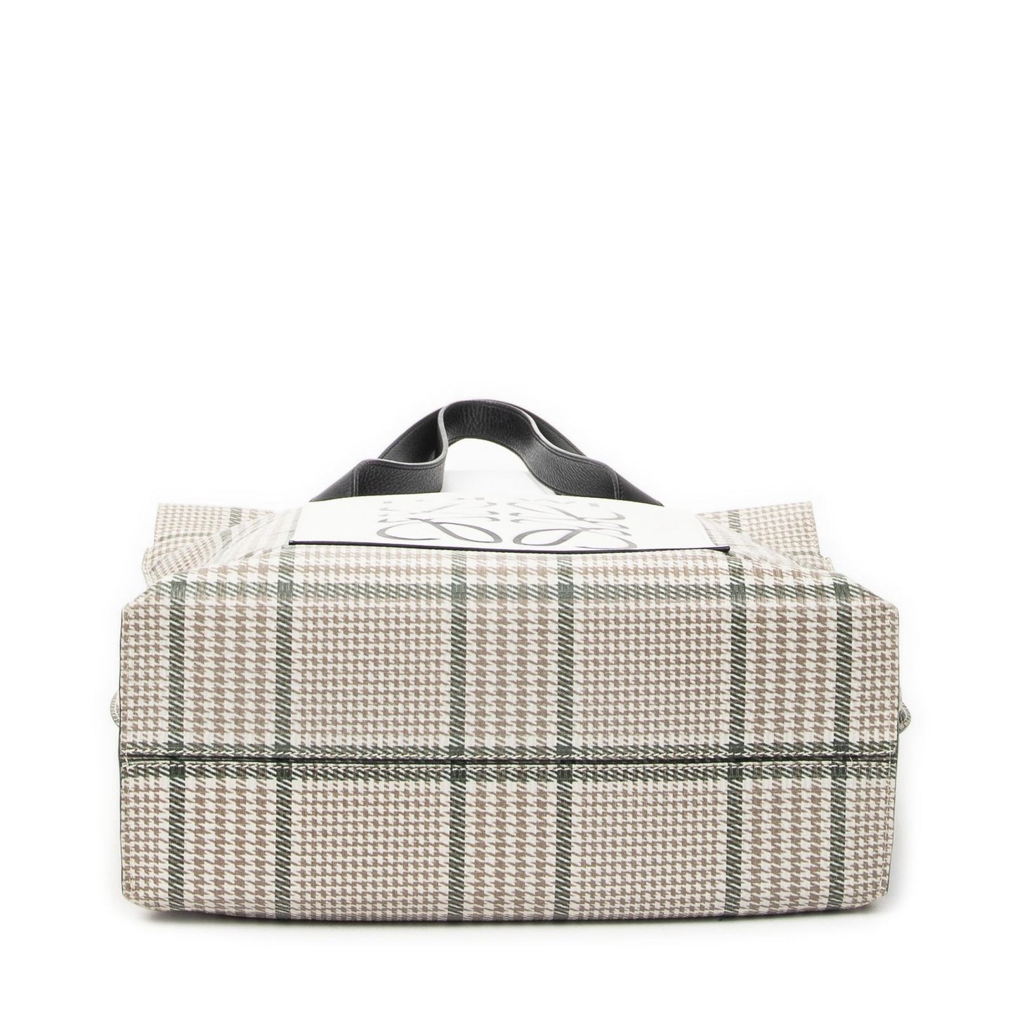 Loewe Anagram Tote Beige Black Animal Embossed Leather — view 6