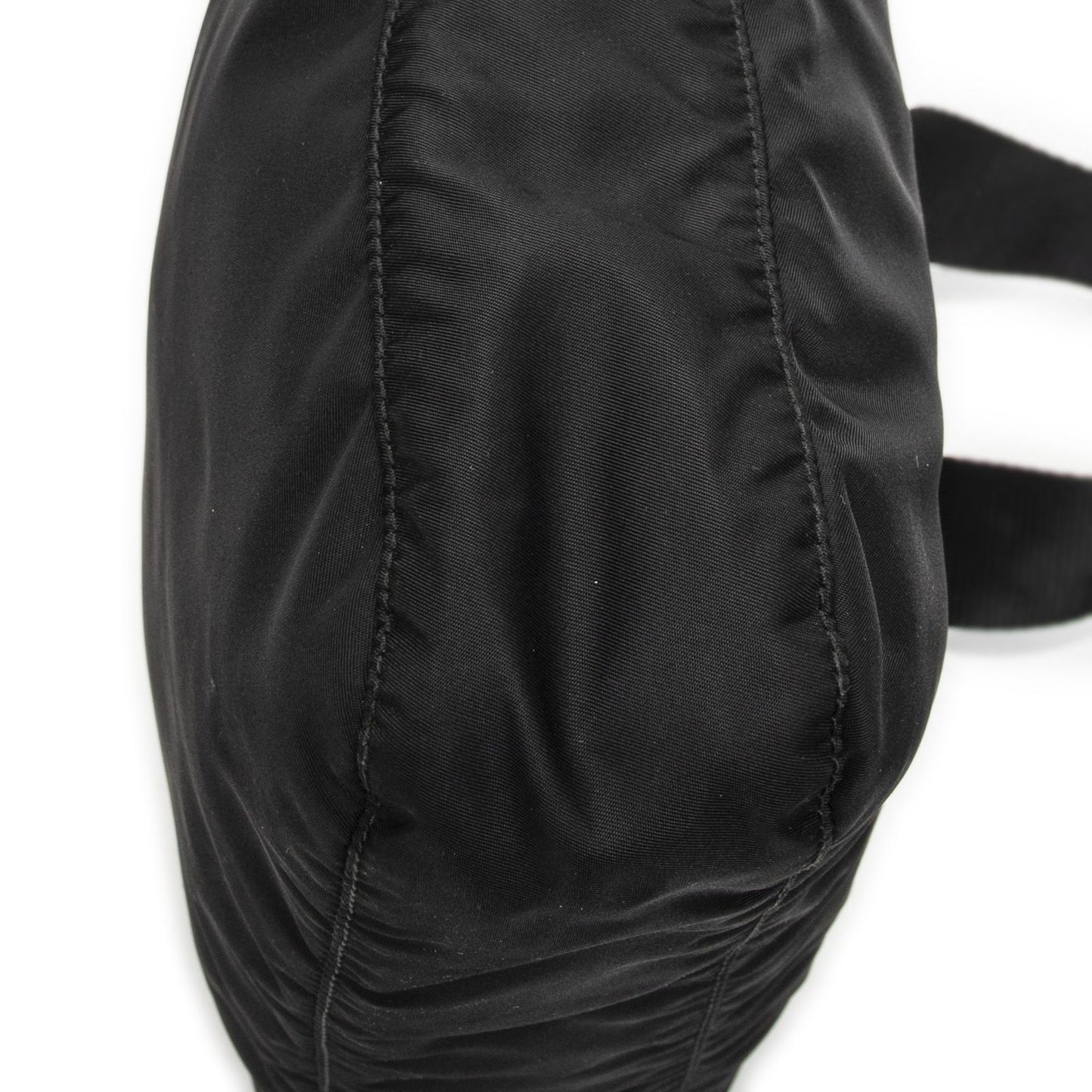 Prada Front Slip Pocket Crossbody Black Nylon Canvas — view 8