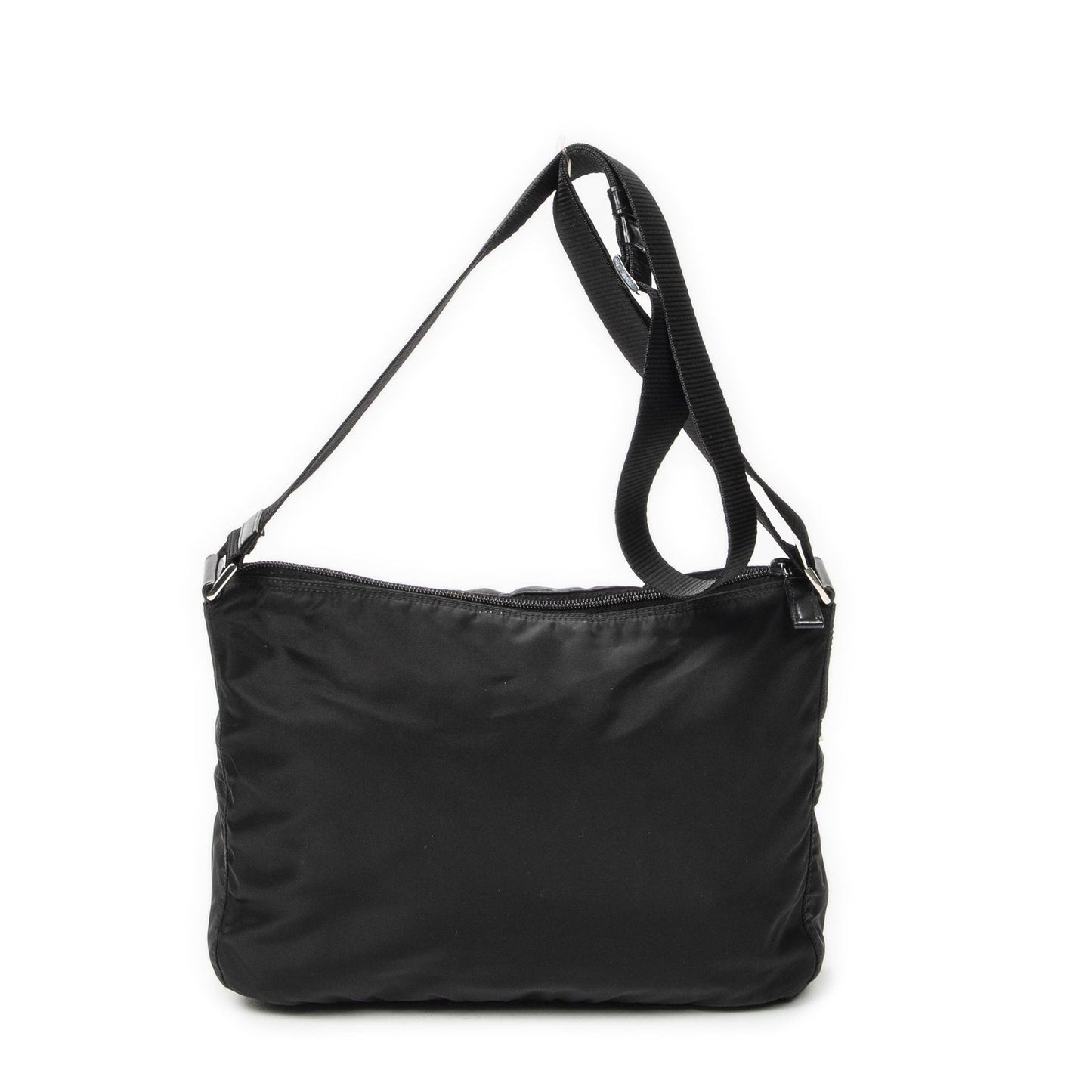 Prada Front Slip Pocket Crossbody Black Nylon Canvas — view 5