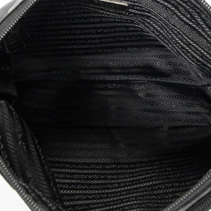 Prada Front Slip Pocket Crossbody Black Nylon Canvas — view 9