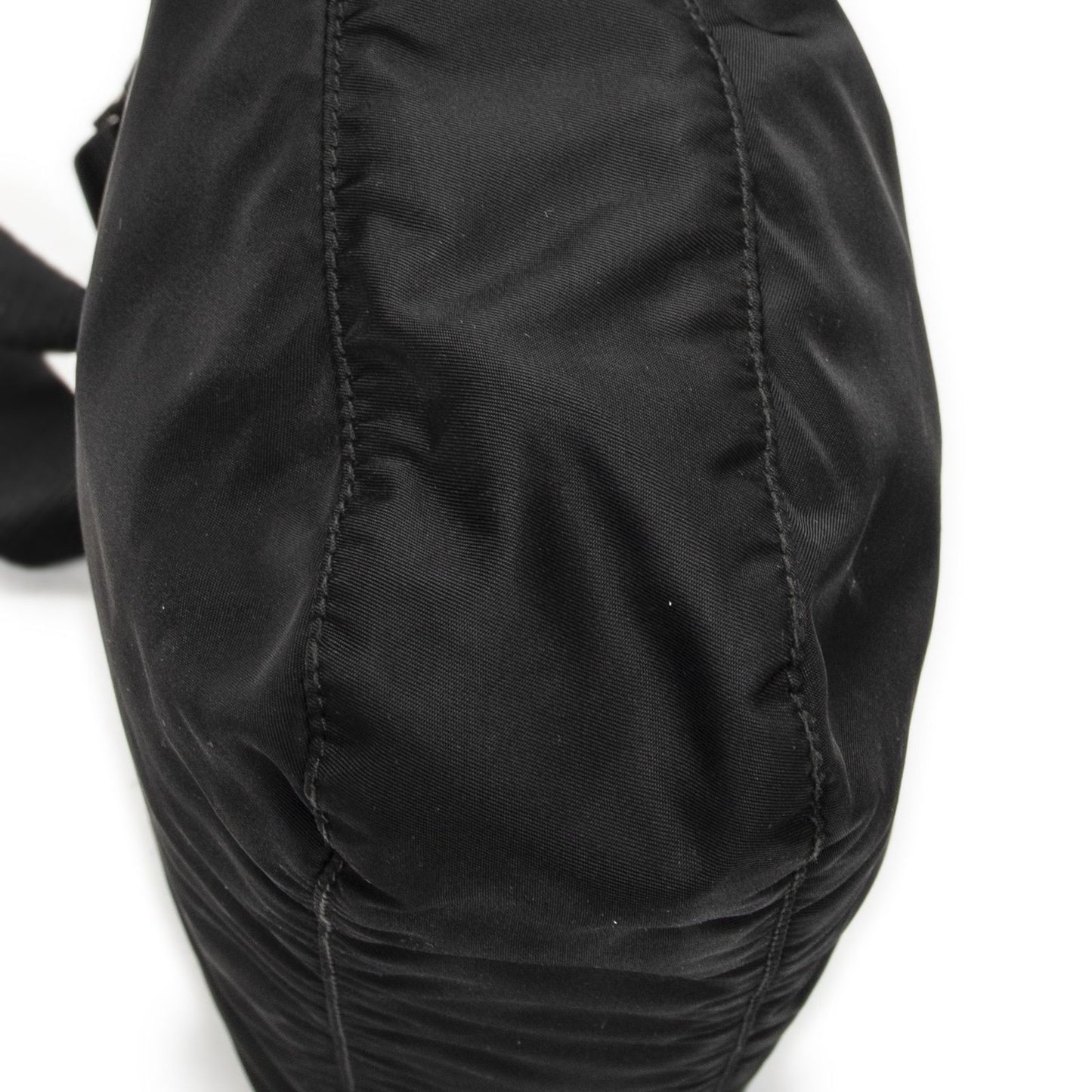 Prada Front Slip Pocket Crossbody Black Nylon Canvas — view 7