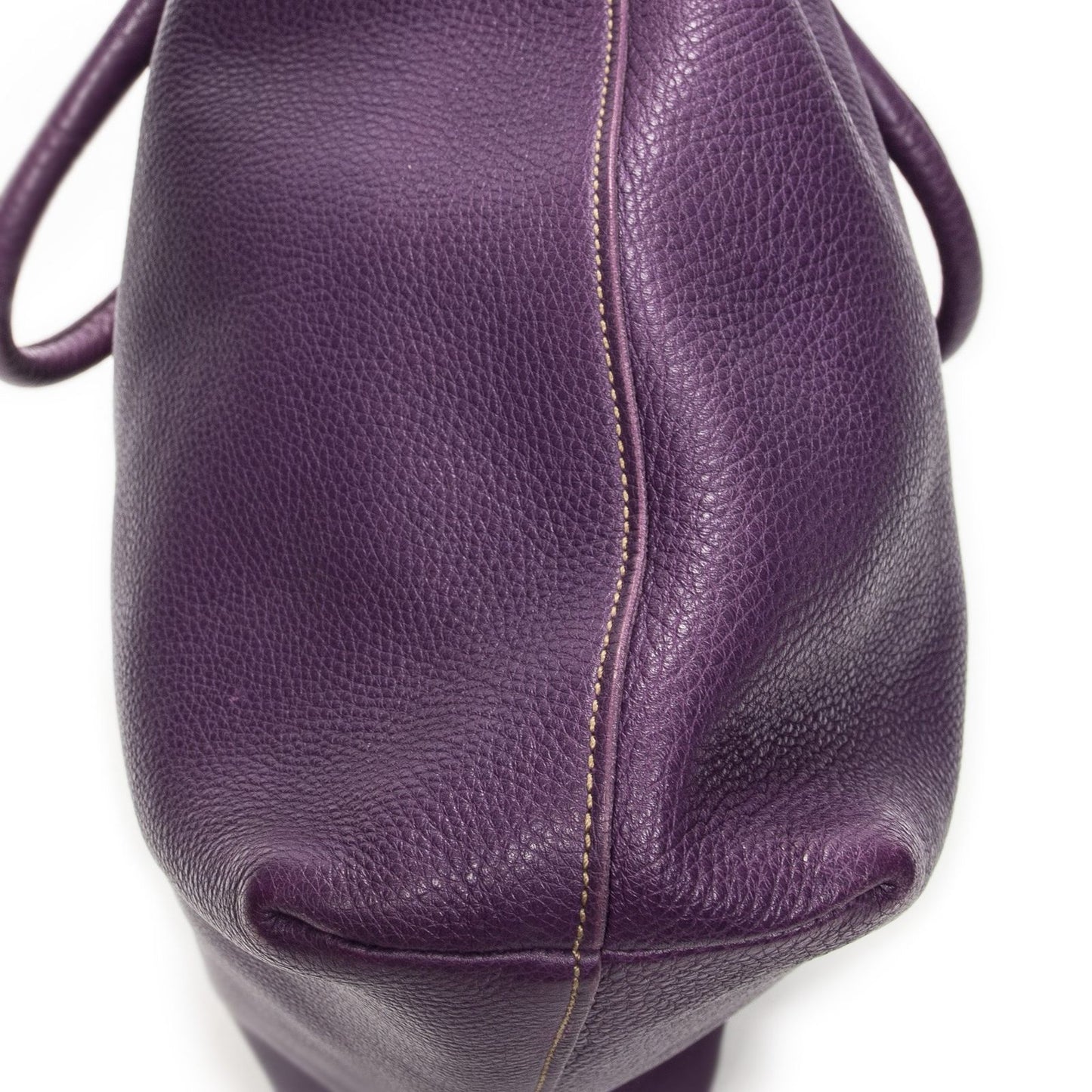 Prada Radio Convertible Tote Purple Vitello Phoenix — view 8