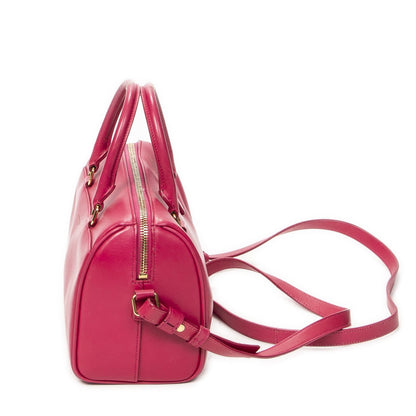 Saint Laurent Yves Baby Duffle Fuchsia Smooth Calfskin Leather Pink — view 3
