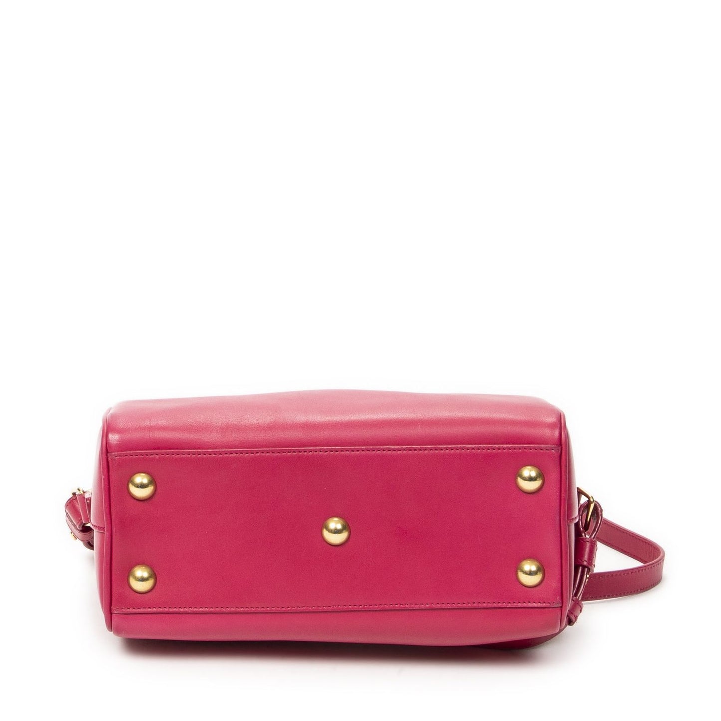 Saint Laurent Yves Baby Duffle Fuchsia Smooth Calfskin Leather Pink — view 6