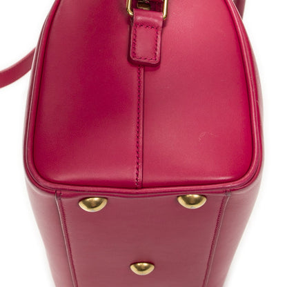 Saint Laurent Yves Baby Duffle Fuchsia Smooth Calfskin Leather Pink — view 8