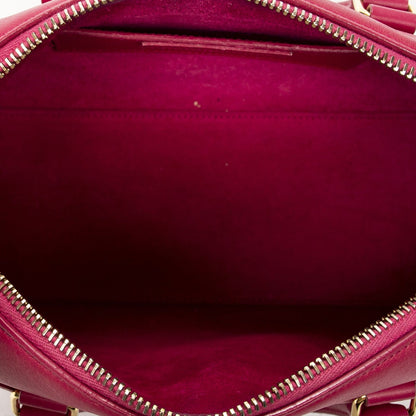 Saint Laurent Yves Baby Duffle Fuchsia Smooth Calfskin Leather Pink — view 9