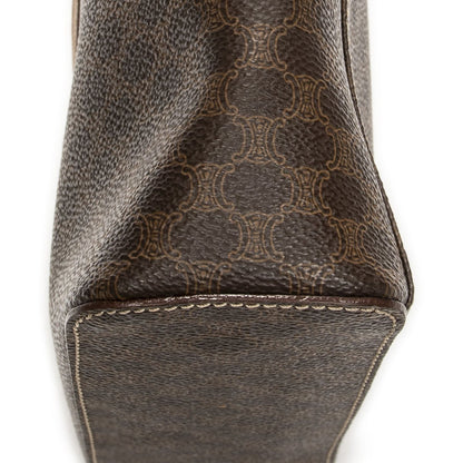 Celine Top Handle Toiletries Pouch Brown Macadam Canvas — view 8