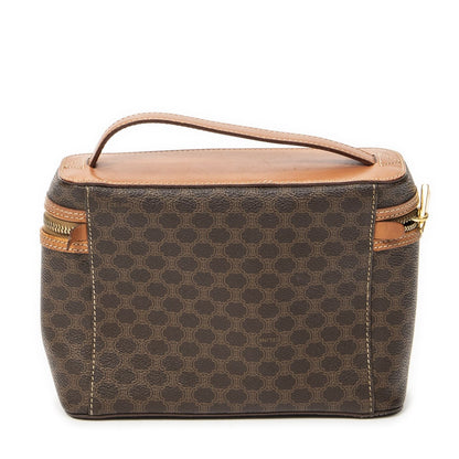 Celine Top Handle Toiletries Pouch Brown Macadam Canvas — view 5