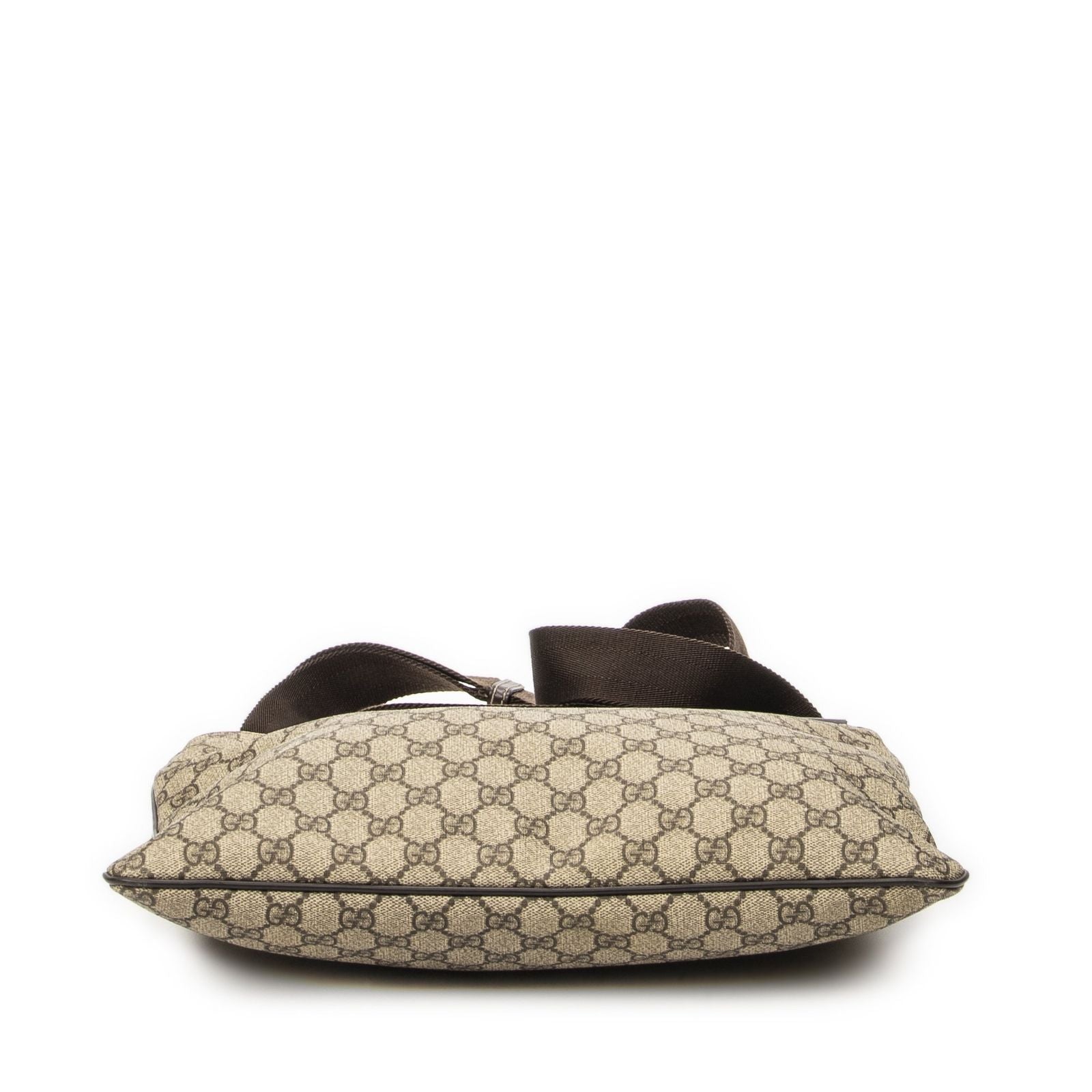 Gucci Large Square Zip Messenger Brown Beige Supreme Canvas — view 6
