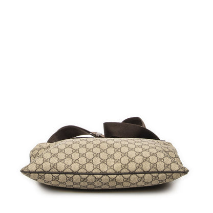 Gucci Large Square Zip Messenger Brown Beige Supreme Canvas — view 6
