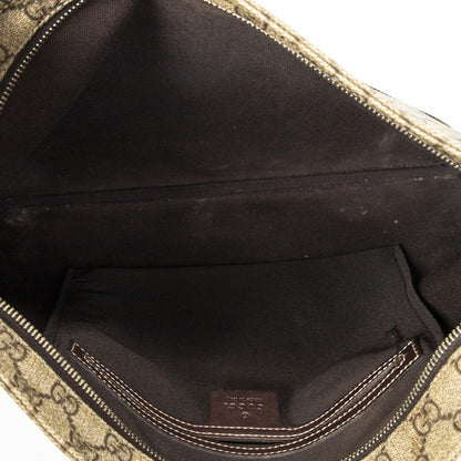 Gucci Large Square Zip Messenger Brown Beige Supreme Canvas — view 9