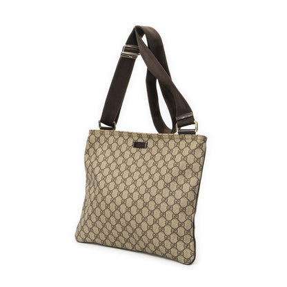 Gucci Large Square Zip Messenger Brown Beige Supreme Canvas — view 2