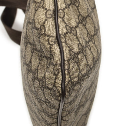 Gucci Large Square Zip Messenger Brown Beige Supreme Canvas — view 7