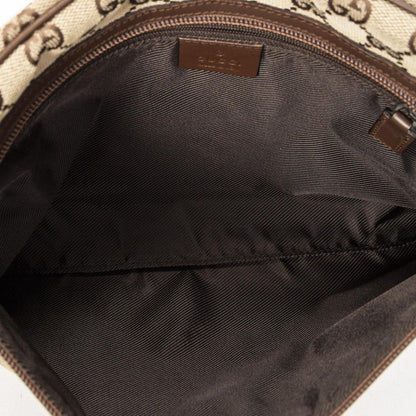 Gucci Front Pocket Flap Crossbody Brown Beige GG Canvas — view 9