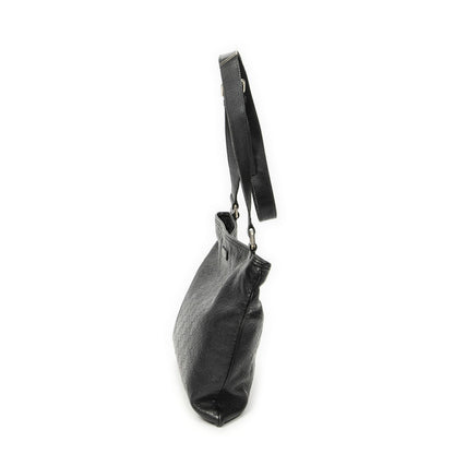 Gucci Large Square Zip Messenger Black Guccissima — view 3