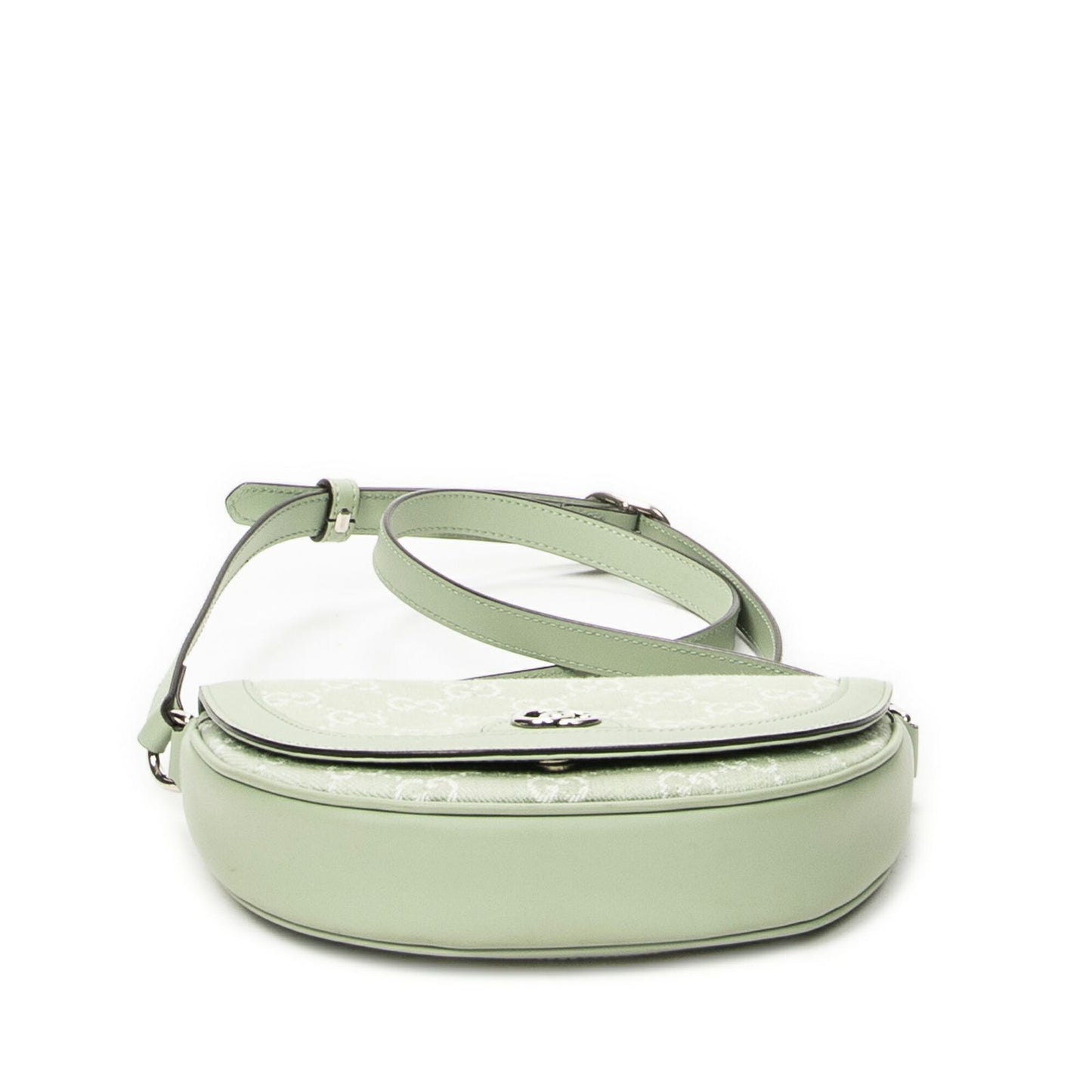 Gucci Mini Ophidia Flap Light Green GG Denim Canvas — view 6