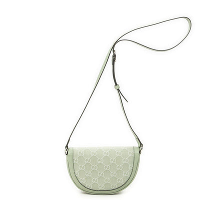 Gucci Mini Ophidia Flap Light Green GG Denim Canvas — view 5