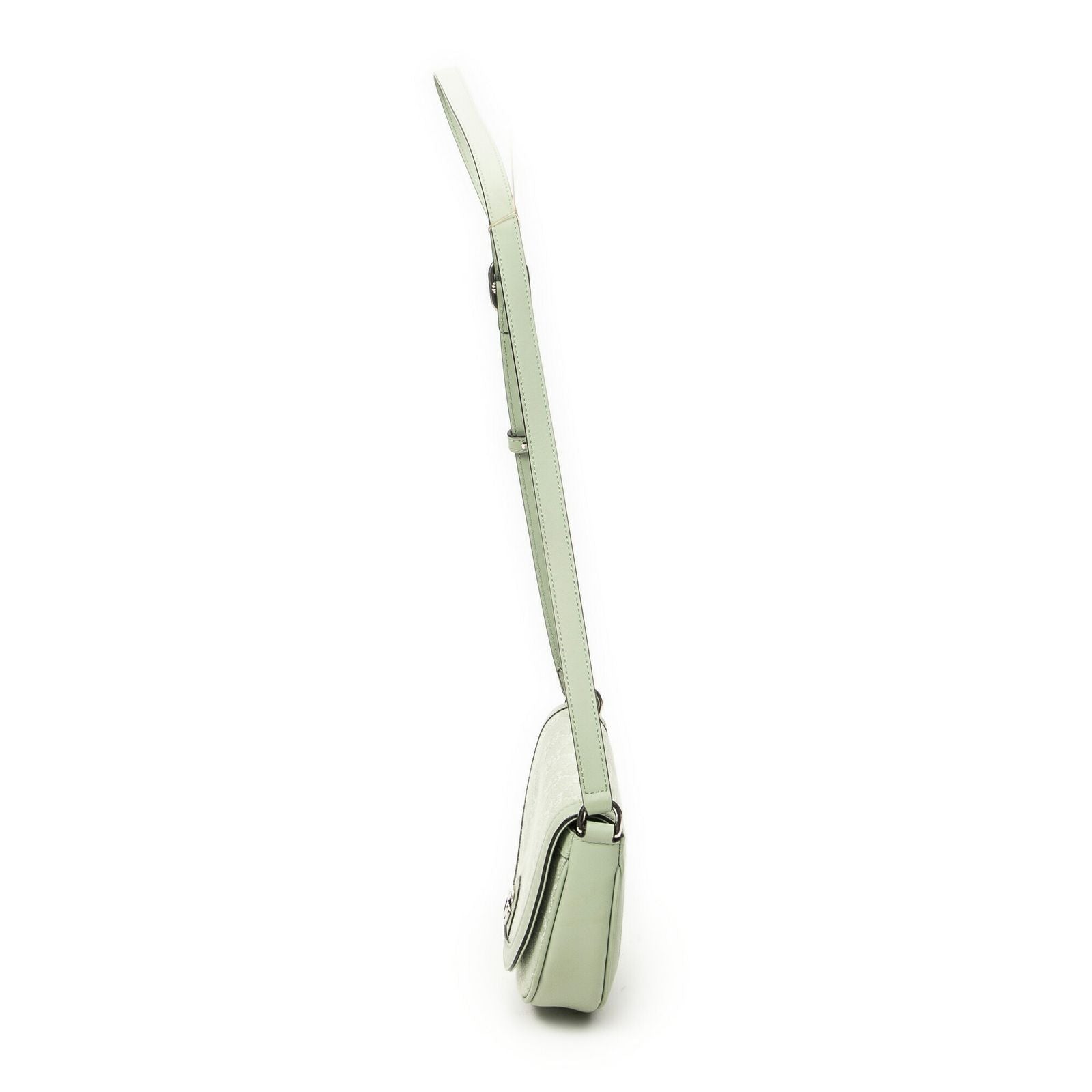 Gucci Mini Ophidia Flap Light Green GG Denim Canvas — view 3