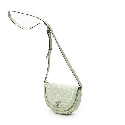 Gucci Mini Ophidia Flap Light Green GG Denim Canvas — view 2