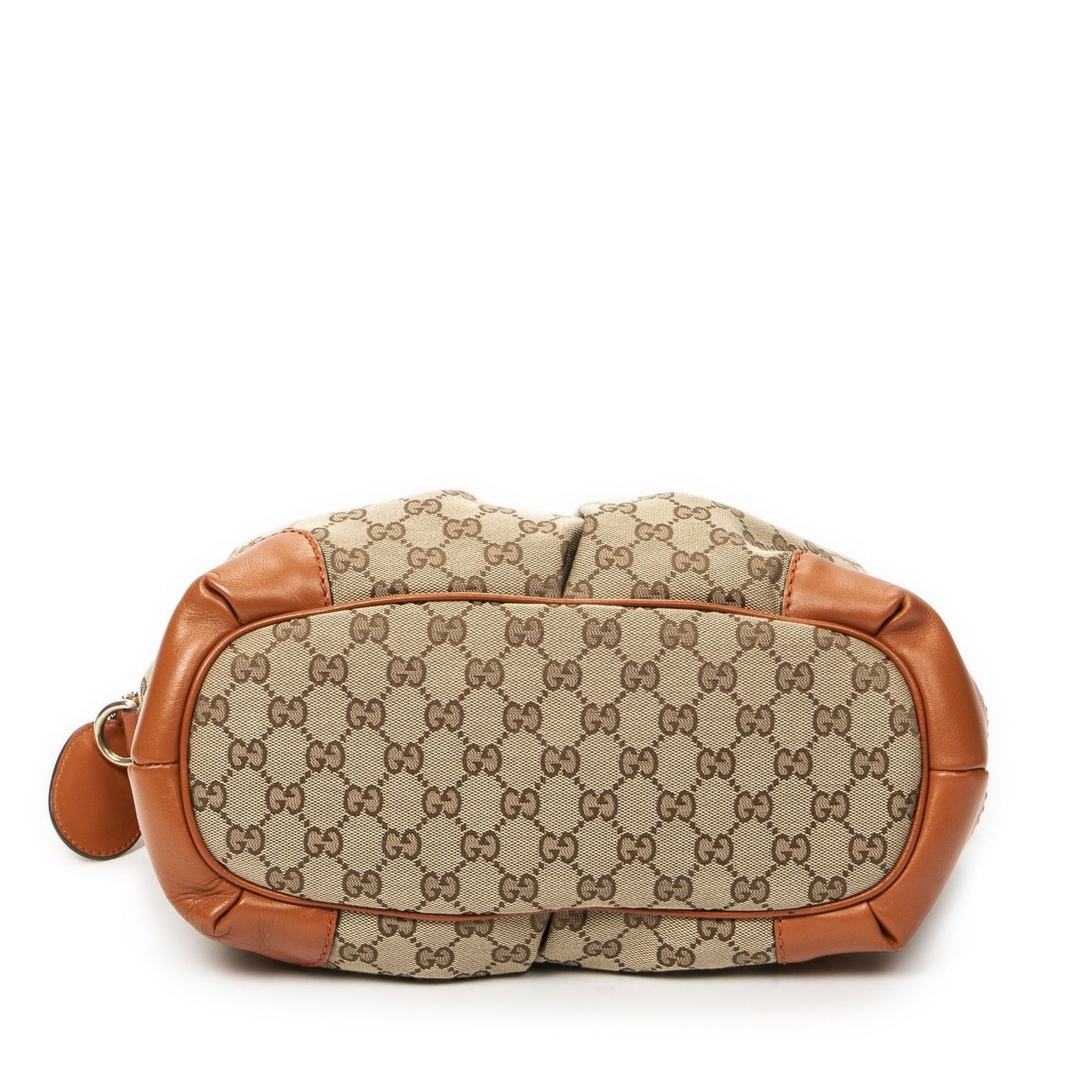 Gucci Sukey Top Handle Orange Beige GG Canvas — view 6