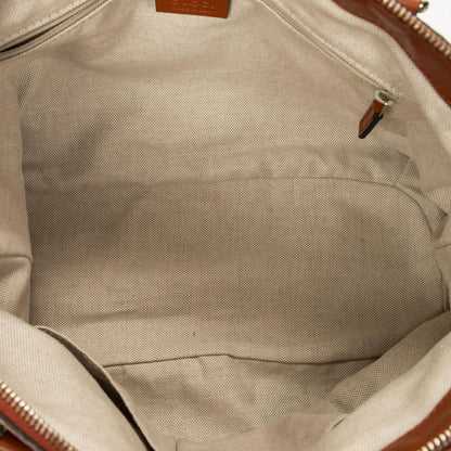 Gucci Sukey Top Handle Orange Beige GG Canvas — view 9