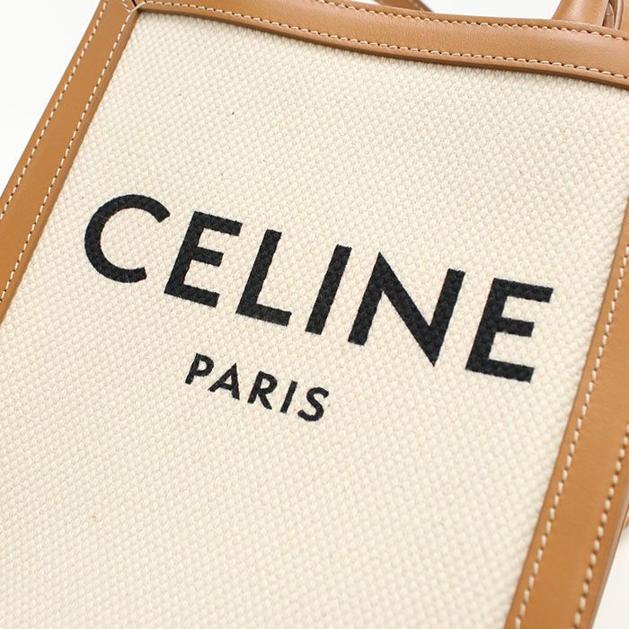 Celine Mini Vertical Cover Handbag Canvas Calf — view 4