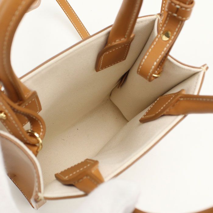 Celine Mini Vertical Cover Handbag Canvas Calf — view 3