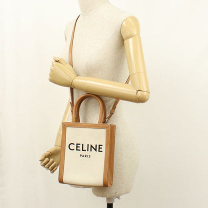 Celine Mini Vertical Cover Handbag Canvas Calf — view 7