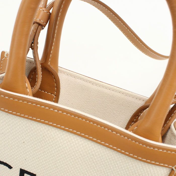 Celine Mini Vertical Cover Handbag Canvas Calf — view 6