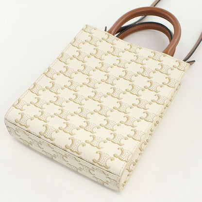 Celine Mini Vertical Cover Triomphe Canvas Handbag — view 2