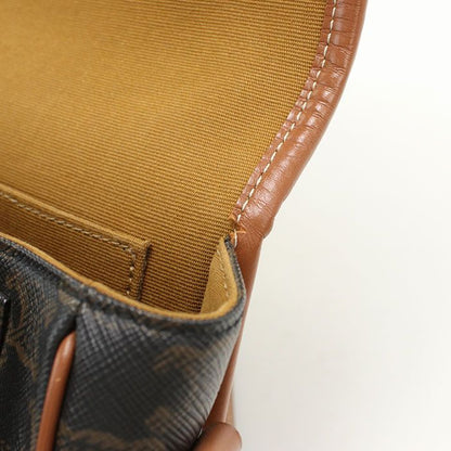 Celine Folco Triomphe Canvas Crossbody Shoulder Bag Calf — view 6