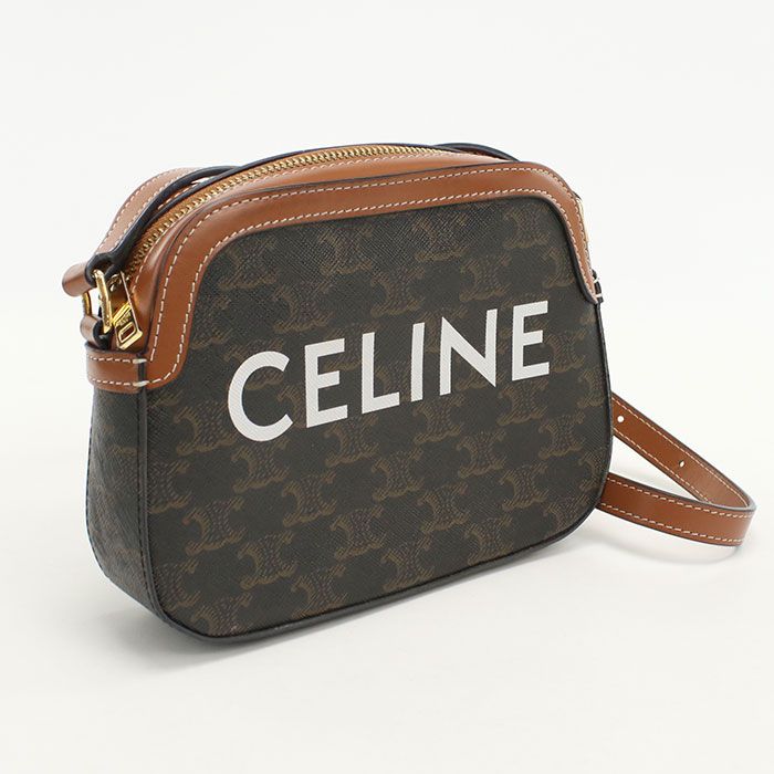 Celine Camera Bag Triomphe Canvas Crossbody Calf